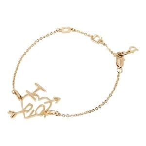 Dior Heart Arrow Plated Bracelet Gold